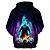 billige Hættetrøjer-Morder Jason Voorhees Hattetrøje Pullover Halloween 3D Grafisk Til Par Herre Dame Voksne Halloween Karneval Maskerade 3D-udskrivning Fest Afslappet / Hverdag