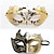 cheap Mask-Roman Couples Mask Venetian Mask Adults Women&#039;s Metal Finish Sexy Costume Party Masquerade Halloween Carnival Mardi Gras Easy Carnival Costume