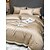 baratos Coleção de elite-Conjunto de cama com capa de edredom de 4 peças, 100% algodão orgânico, tecido macio e respirável, inclui capa de edredom e fronhas para um sono confortável