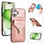 economico Cover per iPhone-telefono Custodia Per iPhone 16 Pro Max Plus iPhone 15 Pro Max Plus iPhone 14 13 12 11 Pro Max Mini SE X XR XS Max 8 7 Plus Per retro Con supporto con cordino Slot per schede Retrò TPU pelle sintetica