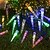 cheap Solar String Lights-LED Snowflake Icicle String Lights Solar Powered 5m 20LED 6.5m 30LED for Wedding Christmas New Year Thanksgiving Decor Button Control Switch Blinking Feature for Garden Decoration