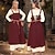 baratos Vestir-Retro Vintage Medieval Renascentista Até o Tornozelo Overdress Vestido Túnica Normal Viking Tubinho Decote V Fantasia Mulheres Viking Dia Das Bruxas Carnaval LARP Ren Faire Adulto Vestido Avental