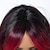 cheap Synthetic Trendy Wigs-Synthetic Wig Uniforms Career Costumes Princess Curly Wavy Middle Part Layered Haircut Machine Made Wig 26 inch Black / Red Synthetic Hair Women&#039;s Cosplay Party Fashion Red