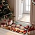 abordables tapis et nattes de Noël-décorations de Noël paillasson bonhomme de neige tapis de cuisine tapis de sol tapis antidérapant tapis résistant à l&#039;huile tapis intérieur extérieur décor de chambre tapis de salle de bain tapis