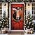 cheap Christmas Door Covers-Christmas Door Decorations Door Covers Horses Door Tapestry Door Curtain Decoration Backdrop Door Banner for Front Door Farmhouse Holiday Party Decor Supplies Indoor/Outdoor