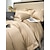 baratos Coleção de elite-Conjunto de cama com capa de edredom de 4 peças, 100% algodão orgânico, tecido macio e respirável, inclui capa de edredom e fronhas para um sono confortável