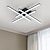 voordelige Dimbare plafondlampen-moderne semi-inbouw plafondlamp acryl 4-lichts led plafondlamp nordic sputnik lamp voor woonkamer eetkamer slaapkamer 110-240v