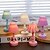billige Bordlamper-macaron farvet skal blomsterknop led skrivebordslampe, soveværelse  &amp; spisebord natlampe, enkel moderne dekoration, knap batteridrevet 1 stk
