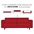 voordelige Sofadoek-3 Zit Velvet Sofa Hoes Effen Kleur Gequilt Velvet Slipcovers
