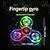 billiga Självlysande leksaker-2 st crystal lysande led light spinner hand top spinner, glöd i mörk edc leksak, kinetiskt gyroskop för barn, som halloween, julklapp