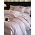 baratos Coleção de elite-Conjunto de cama com capa de edredom de 4 peças, 100% algodão orgânico, tecido macio e respirável, inclui capa de edredom e fronhas para um sono confortável