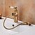 preiswerte Waschbeckenarmaturen-Waschbecken Wasserhahn - Ausziehbare Galvanisierung Mittellage Einhand Ein LochBath Taps