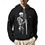 billiga Halloween Huvtröjor &amp; Sweatshirts-Herr Grafisk Mörk Huvtröja Huvtröjor Tröja Semester Dagligen Långärmad Huva Semester Utomhussport Utekväll Svart Tryck Vår &amp; Höst Designer