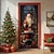 cheap Christmas Door Covers-Christmas Door Decorations Door Covers Xmas Santa Deliver Gift Door Tapestry Door Curtain Decoration Backdrop Door Banner for Front Door Farmhouse Holiday Party Decor Supplies Indoor/Outdoor