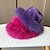 billige Festhatte-Hatte polyester Bøllehat Fedora Diskett hat Jul Afslappet Ferie tefest Ladies Day Elegant Årgang Enkel Med Ren Farve Slidse Medaljon Hovedbeklædning