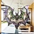 cheap Wall Accents-Acrylic Bat Catcher Stained Glass Style Window Hanging Decoration Versatile Halloween Decoration