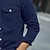 abordables camisa con botones para hombre-Hombre Camisa Camisa de verano Abotonar la camisa Camisa de Pana Negro Blanco Azul Marino Manga Larga Plano Cuello Vuelto Casual Diario Abotonar Ropa Moda Ropa de calle Clásico
