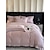 baratos Coleção de elite-Conjunto de cama com capa de edredom de 4 peças, 100% algodão orgânico, tecido macio e respirável, inclui capa de edredom e fronhas para um sono confortável