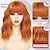 economico Parrucche trendy sintetiche-parrucche corte ondulate con frangia per donne parrucche caschetto ricce parrucche lunghe fino alle spalle per donne bianche parrucche sintetiche per costumi da donna con frangia per cosplay