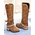 tanie Buty vintage-rustykalne brązowe buty damskie w stylu western z paskami ze sprzączką i detalami ze sznurka – styl vintage, idealne na nieformalne wyjścia i festiwale wiejskie