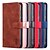 abordables Coques Samsung-téléphone Coque Pour S25 S24 S24 FE S23 S22 S21 Ultra Plus A55 5G A35 5G A25 A15 Coque Arrière avec Support Emplacement Carte Antichoc Rétro faux cuir