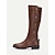 cheap Biker Boots-Women&#039;s Black Motorcycle Boots with Side Lace-Up and Buckle Detail - Stylish High Knee Riding Boots