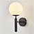 voordelige Wandverlichting voor binnen-globe wandlamp e26/e27 gouden wandlamp matzwart art deco wandlamp mid century modern wandlamp kleine binnenverlichtingsarmatuur voor slaapkamer woonkamer gang 85-265v