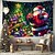 billige hengende juleteppe-juledekorasjoner hengende billedvev nissehunder slede veggkunst jul stor billedvev veggmaleri dekor fotografi bakteppe teppe gardin hjem soverom stue dekorasjon