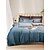 baratos Coleção de elite-Conjunto de cama com capa de edredom de 4 peças, 100% algodão orgânico, tecido macio e respirável, inclui capa de edredom e fronhas para um sono confortável