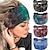 abordables Accesorios para el peinado del cabello-Diademas anchas para mujer, turbante con nudo de color sólido, diademas grandes de estilo bohemio, envolturas para el cabello de moda para yoga, correr &amp;deportivo, elegante &amp;estilo sencillo
