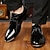 economico Formale-scarpe oxford in vernice da uomo - eleganti scarpe eleganti con lacci e design strutturato per occasioni speciali e di lavoro