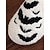 cheap Shoes For Women-Cozy Halloween Bat Pattern Fleece Indoor Slippers with Non-Slip Sole – Warm Plush House Shoes for Women