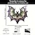 cheap Wall Accents-Acrylic Bat Catcher Stained Glass Style Window Hanging Decoration Versatile Halloween Decoration