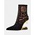 preiswerte Für Frauen-Schwarze Damen-Stiefeletten im Totenkopf-Design mit Strassverzierungen und goldenem Cut-out-Absatz – auffällige Statement-Heels für Gothic-Mode und Partys