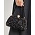 economico Clutch e borsette da sera-pochette da sera da donna con paillettes nere e accenti di perle – borsa glamour per feste, matrimoni ed eventi formali