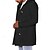 abordables Manteaux &amp; vestes-Homme Caban Trench du quotidien Vacances Automne hiver 50% coton Chaud Vêtements d&#039;extérieur Vêtement Tenue Mode Classique Plein Poche Capuche Double Boutonnage