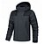billige Fleece og 3 i 1 jakker-Herre Dame Turjakke Vinter utendørs Vanntett Vindtett Forside Glidelås Lett jakke Hellengdes glidelås Camping / fotturer / grotting Svart Krystall Grønn Kakifarget Grå