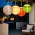 baratos Luzes de paisagem-Lanterna solar globo de 12 polegadas (30 cm) estilo chinês ao ar livre ip65 à prova d'água nylon pendurado luz led, branco quente para jardim, festa, decoração de quintal
