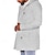 abordables Manteaux &amp; vestes-Homme Caban Trench du quotidien Vacances Automne hiver 50% coton Chaud Vêtements d&#039;extérieur Vêtement Tenue Mode Classique Plein Poche Capuche Double Boutonnage
