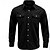 abordables camisa con botones para hombre-Hombre Camisa Camisa de verano Abotonar la camisa Camisa de Pana Negro Blanco Azul Marino Manga Larga Plano Cuello Vuelto Casual Diario Abotonar Ropa Moda Ropa de calle Clásico