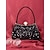 economico Clutch e borsette da sera-pochette da sera da donna con paillettes nere e accenti di perle – borsa glamour per feste, matrimoni ed eventi formali