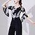 voordelige Toppen en Sets-Latijnse dans Top Kant Prints Pure Kleur Dames Prestatie Opleiding Halve mouw Hoog Nylon