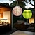 baratos Luzes de paisagem-Lanterna solar globo de 12 polegadas (30 cm) estilo chinês ao ar livre ip65 à prova d'água nylon pendurado luz led, branco quente para jardim, festa, decoração de quintal