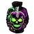 billige Hættetrøjer-Skelet Hattetrøje Pullover Halloween 3D Grafisk Til Par Herre Dame Voksne Halloween Karneval Maskerade 3D-udskrivning Fest Afslappet / Hverdag