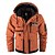 economico giacca sportiva-Per uomo Giacca invernale Giacca sportiva Giubbino da escursione Parka Sportivo Campeggio e hiking Impermeabile Antivento Cerniera Tasche Autunno Inverno Tinta unica Attivo Con cappuccio Standard