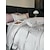 baratos Coleção de elite-Conjunto de cama com capa de edredom de 4 peças, 100% algodão orgânico, tecido macio e respirável, inclui capa de edredom e fronhas para um sono confortável