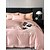 baratos Coleção de elite-Conjunto de cama com capa de edredom de 4 peças, 100% algodão orgânico, tecido macio e respirável, inclui capa de edredom e fronhas para um sono confortável