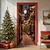 billige juledørdeksler-juledørdekorasjoner dørdeksler julemotor nissedør billedvev dørgardindekorasjon bakteppe dørbanner til inngangsdør gårdshus ferie festdekor innendørs/utendørs