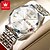 cheap Quartz Watches-OLEVS Men Quartz Watch Minimalist Fashion Business Wristwatch Luminous Calendar Date Week Waterproof Steel Watch