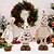 billige Samlefigurer-strekkbare julefigurer, julepynt julefest, nisse, snømann og utvidbare dukker med rein for feriestemning